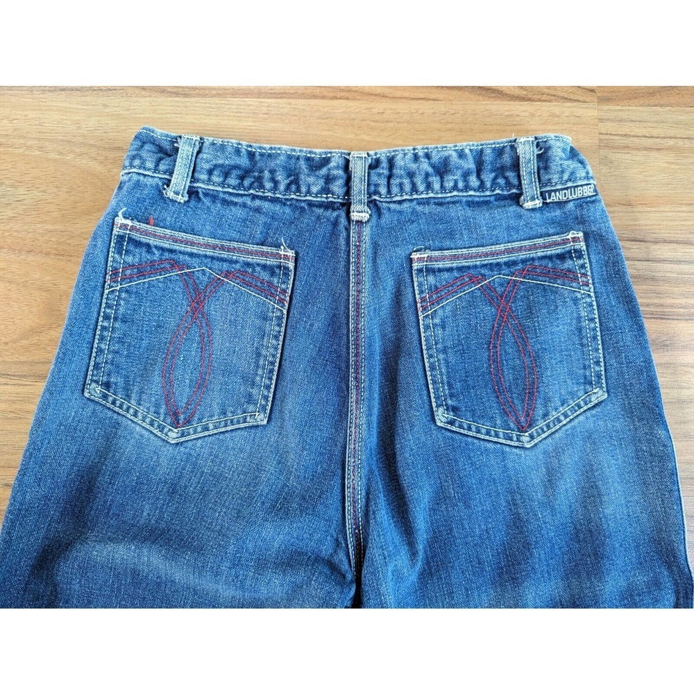 Vintage 1970s Landlubber High Waist Flare Jeans B… - image 1